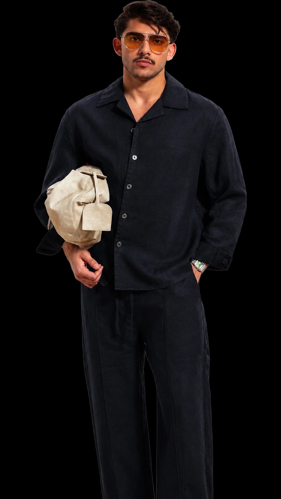 FINE | OPEN COLLAR SHIRT