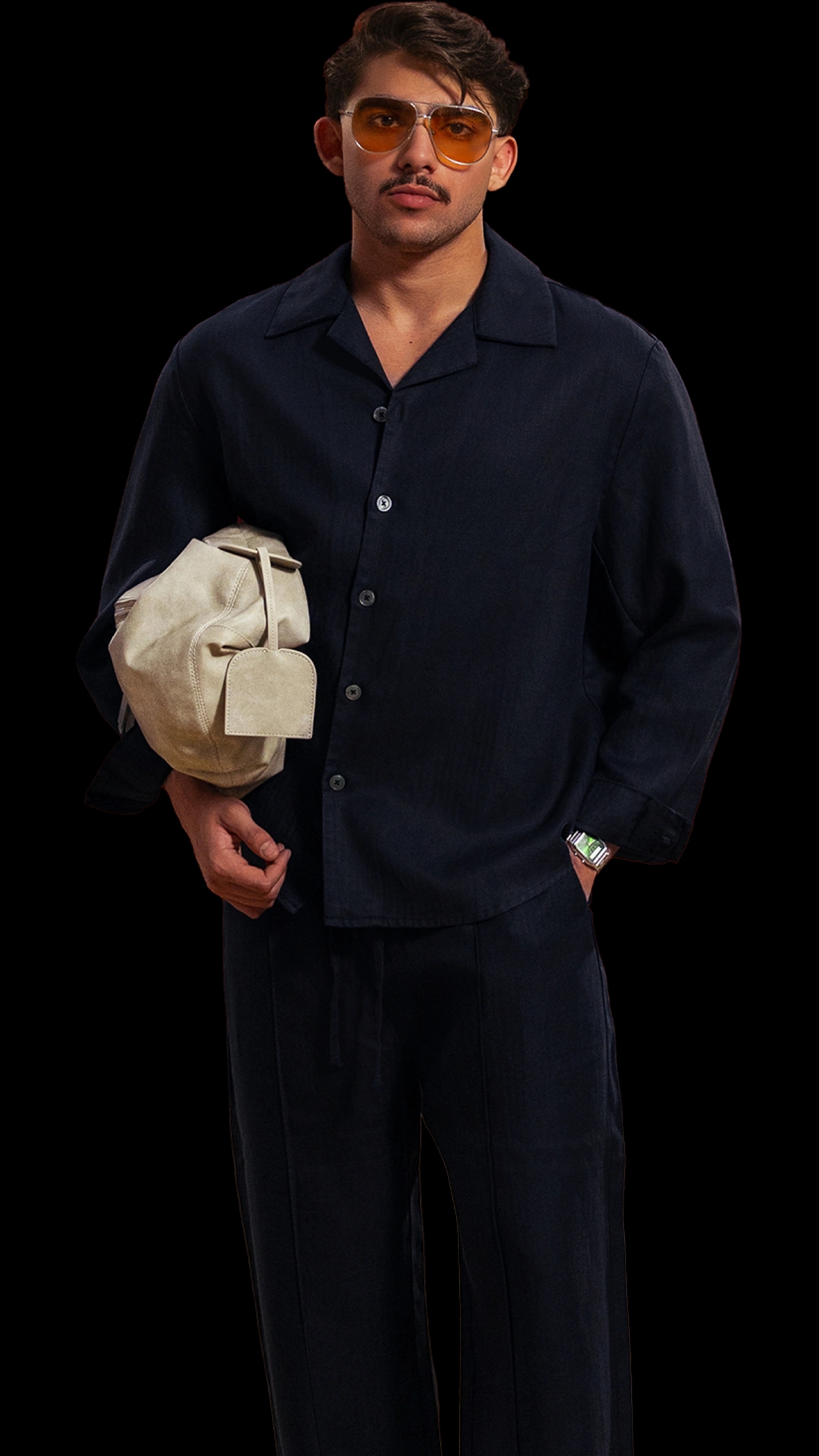 FINE | OPEN COLLAR SHIRT